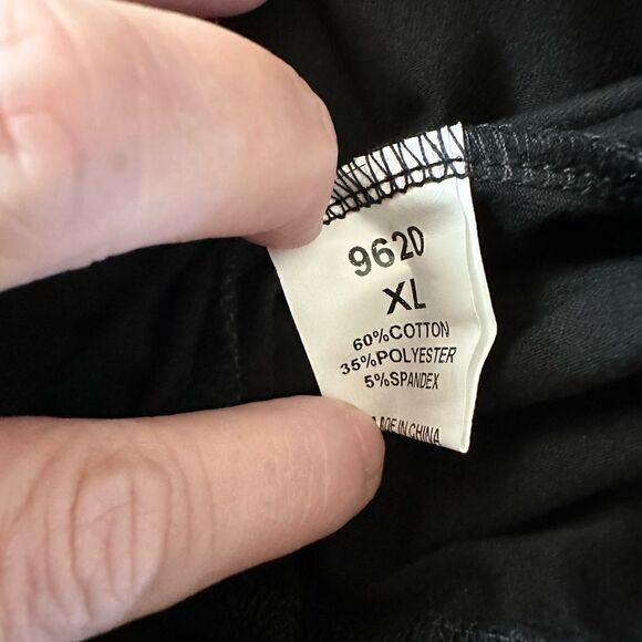 NWOT - Maternity Black Cotton Joggers with Pockets Athletic - Size XL - Picture 4 of 5